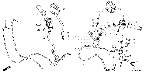 HANDLE LEVER@SWITCH@CABLE