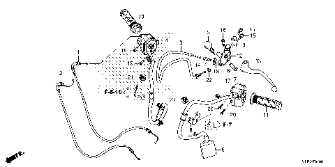 HANDLE LEVER@SWITCH@CABLE