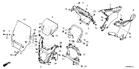 UPPER COWL@WINDSCREEN