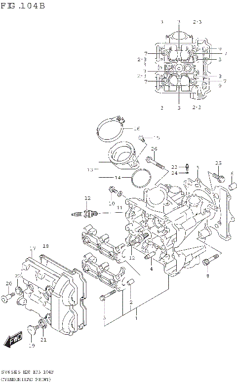 CYLINDER HEAD (FRONT)