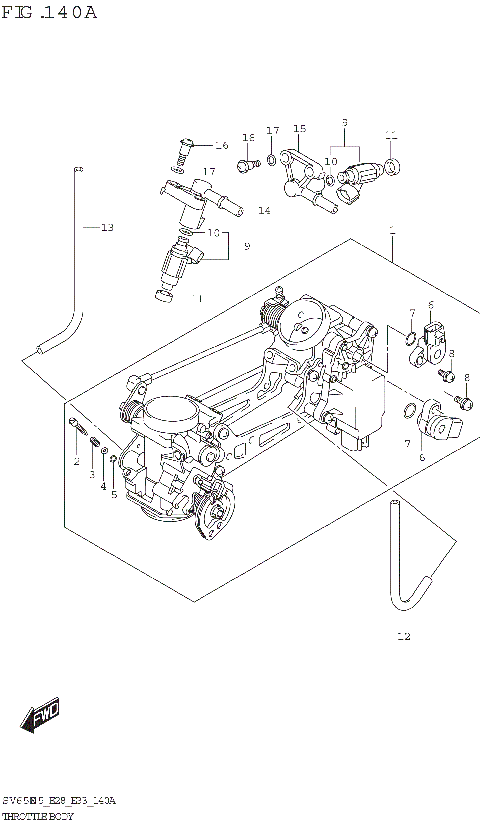 THROTTLE BODY (E28)