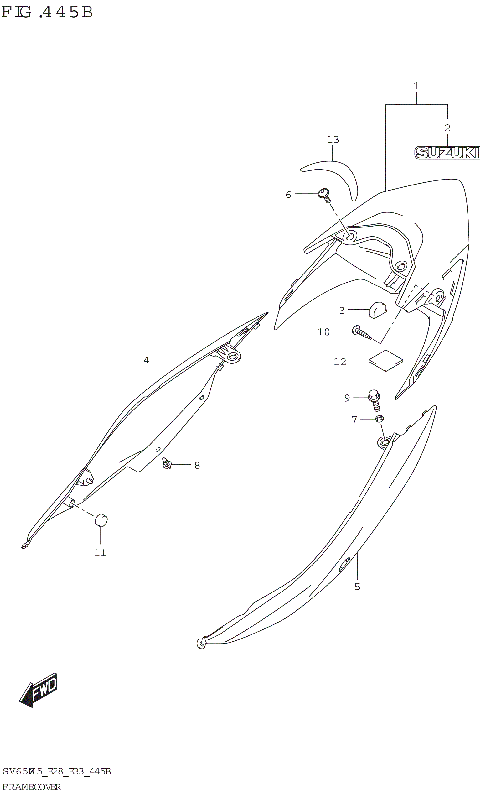 FRAME COVER ((SV650XA):(E28))