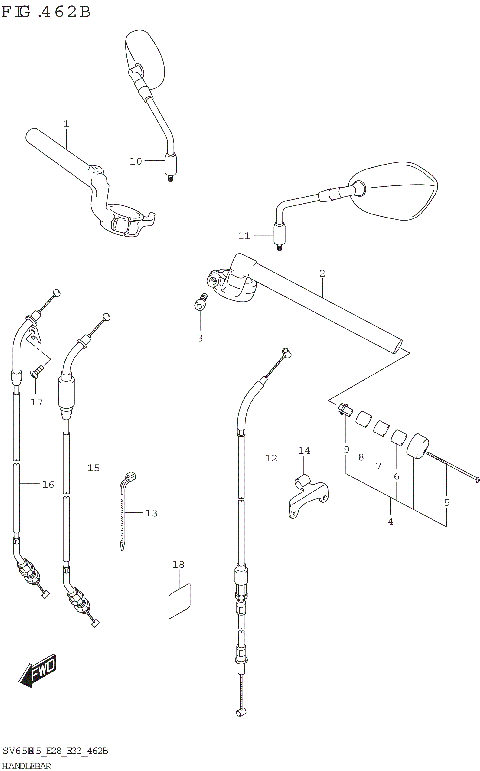 HANDLEBAR ((SV650XA):(E28))