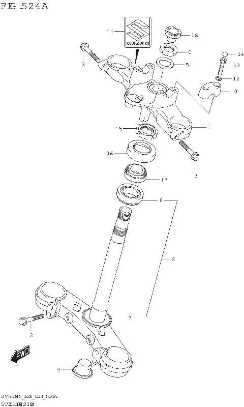STEERING STEM (SV650A)