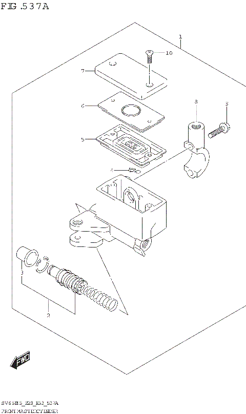 FRONT MASTER CYLINDER (SV650A)