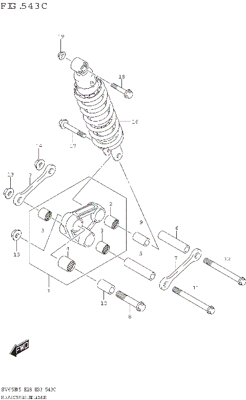 REAR CUSHION LEVER (SV650A)