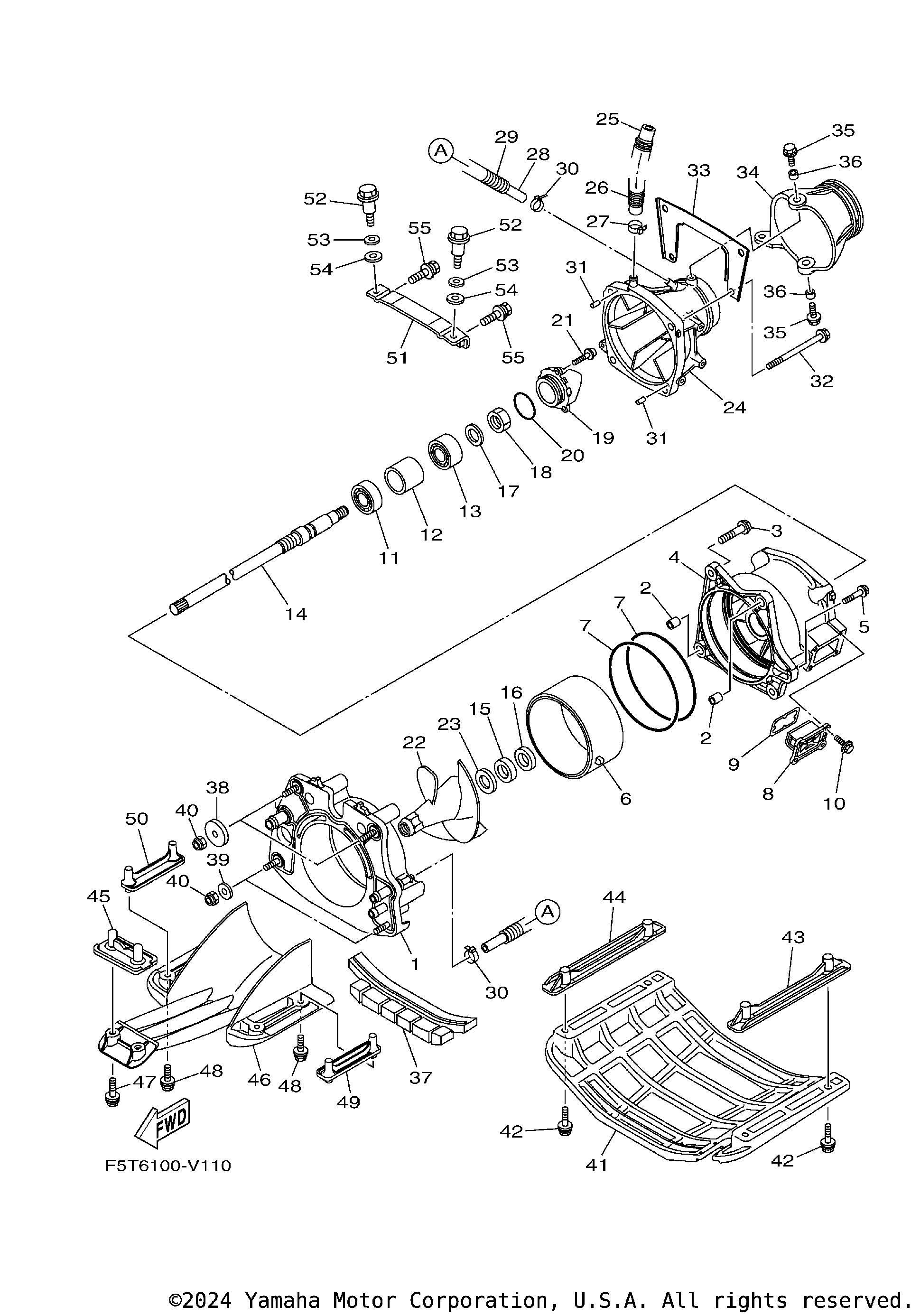 その他 yms 2020 Yamaha VX (VX1050CV) JET UNIT 1 Watercraft Parts Finder