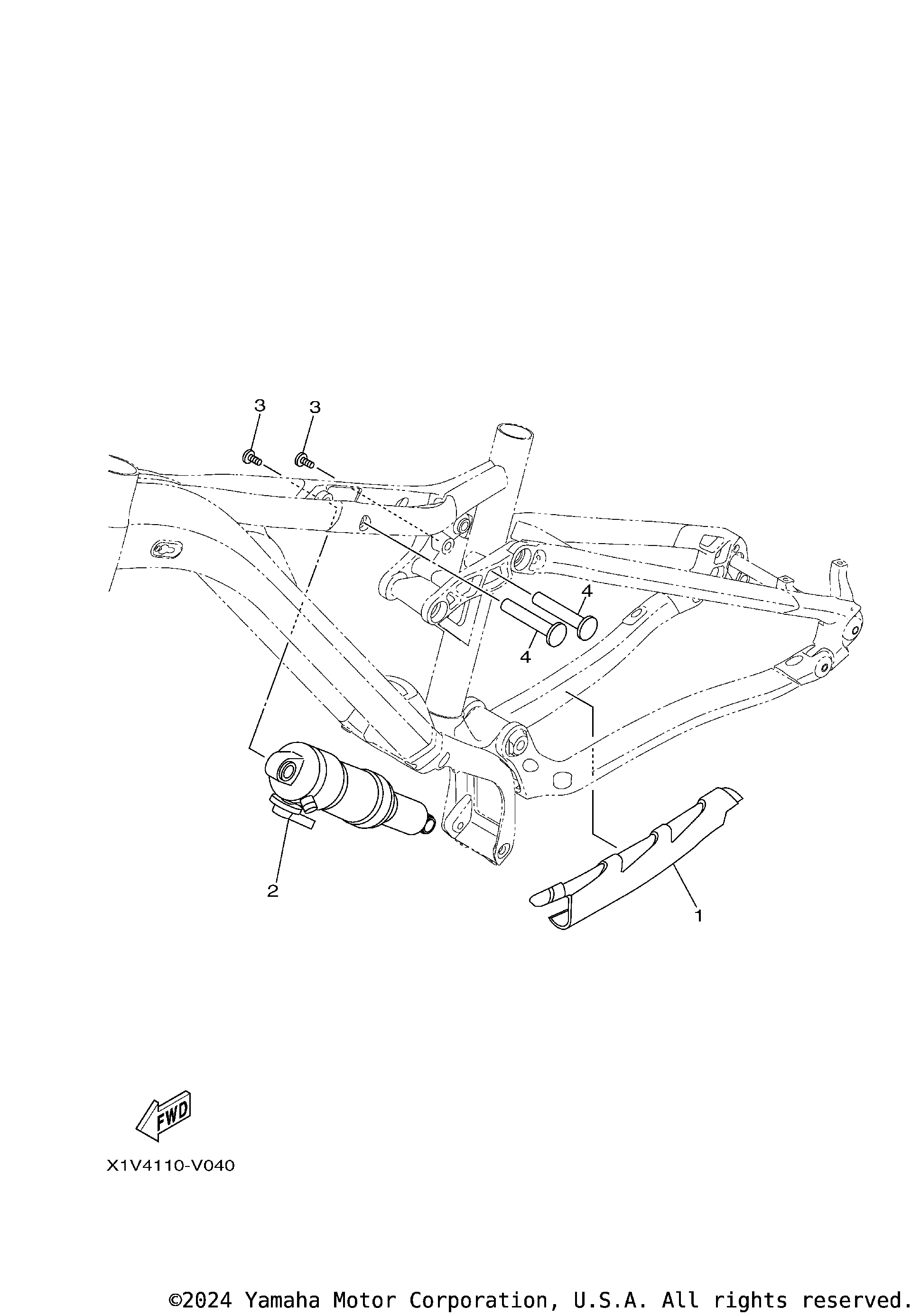 2020 Yamaha YDX-MORO (YMOROSMYLW/YMOROSSYLW/YMOROSLYLW) FRAME 3 E