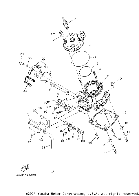 2026 Yamaha YZ85 (YZ85T2) Motorcycles Parts Finder Diagrams | MAIN