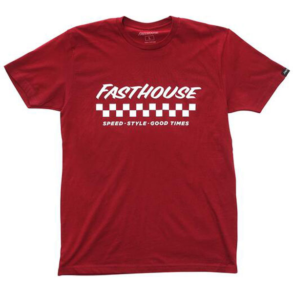 【house on the hill】S/S Tee (Red Check) FASTHOUSE® APEX SS TEE for Sale | Yankton Motorsports, LLC