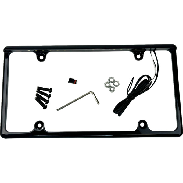 CUSTOM DYNAMICS UTV / SXS LICENSE PLATE FRAME WITH LED TAG