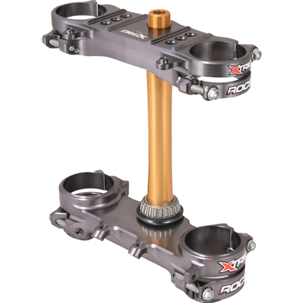 パーツ XTRIG ROCS XTRIG Rocs Tech Triple Clamp Set 21.5mm (Silver) RMZ 19-22
