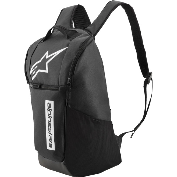 black leather backpack womens river island River Island Double Zip Backpack in Black