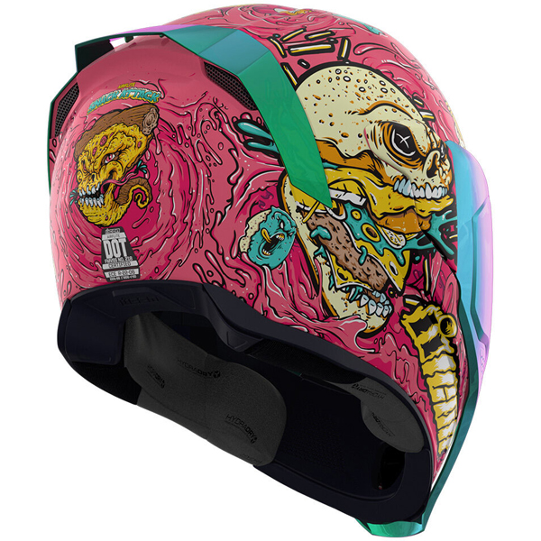 children's helmet motorcycle Kids Full-Face Bike Helmet Cartoon for Boys and Girls Green / S
