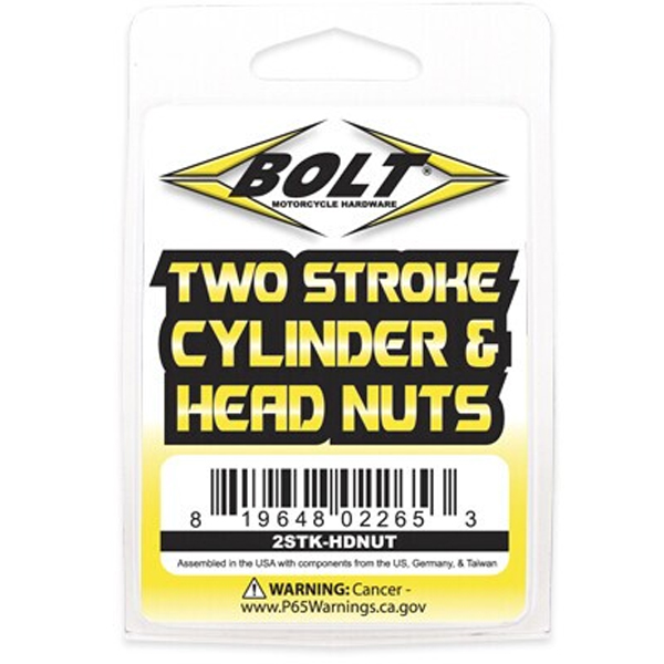 BOLT™ MOTORCYCLE HARDWARE 2 STROKE CYLINDER & HEAD NUTS for Sale