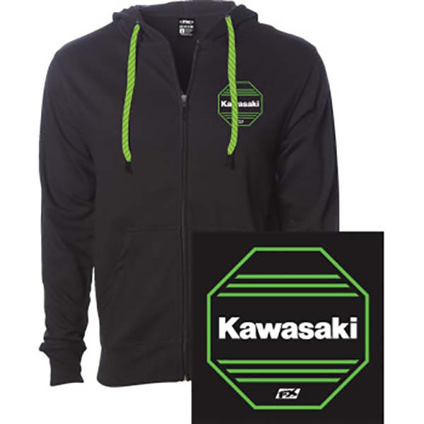 FACTORY EFFEX® KAWASAKI OCTAGON ZIP-UP HOODIE for Sale | Sun