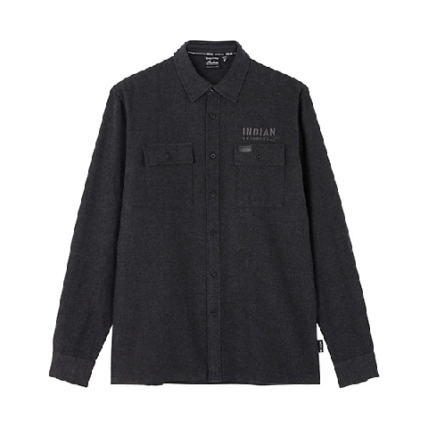 トップス Indian motorcycle denim shirt Men's Heritage Denim Shirt, Navy | Indian Motorcycle