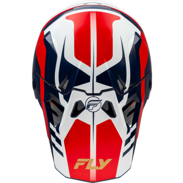 FLY RACING YOUTH KINETIC STRAIGHT EDGE HELMET MATTE ORANGE/GREY (YM/YL