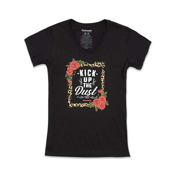 Kawasaki Kick Up The Dust Women's V-Neck Tee for Sale | Pilgrim