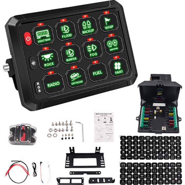 スマートデバイスコントロールパネルセット 8 AND 12 GANG RGB SWITCH PANELS for Sale | Xtreme Honda Polaris