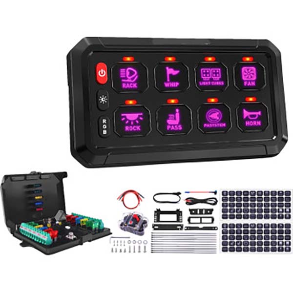 8 AND 12 GANG RGB SWITCH PANELS for Sale | Xtreme Honda Polaris