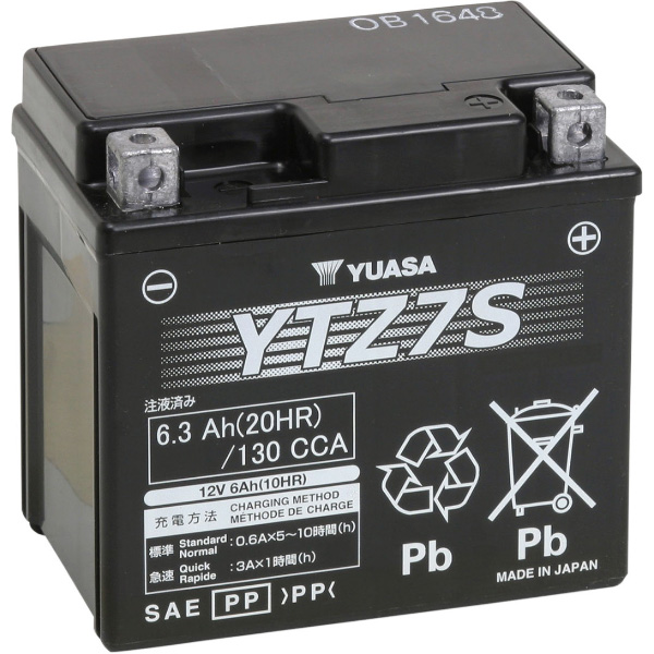 YUASA® YTZ FACTORY-ACTIVATED AGM MAINTENANCE-FREE BATTERIES for