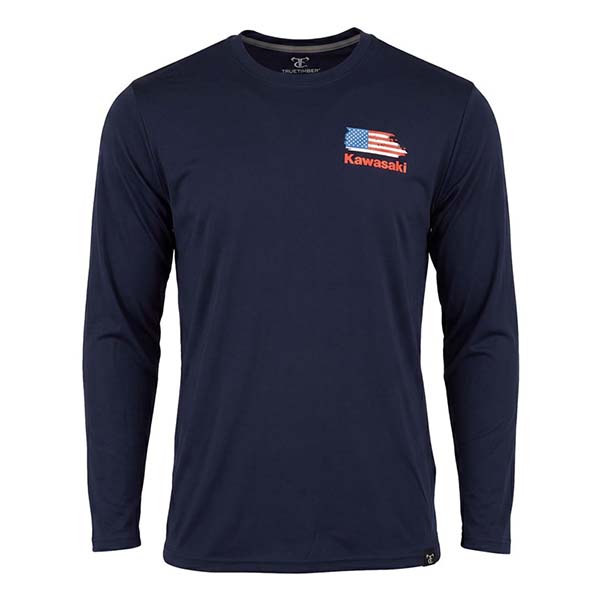 Kawasaki® Flag Long Sleeve T-Shirt for Sale | Dale's Fun Center
