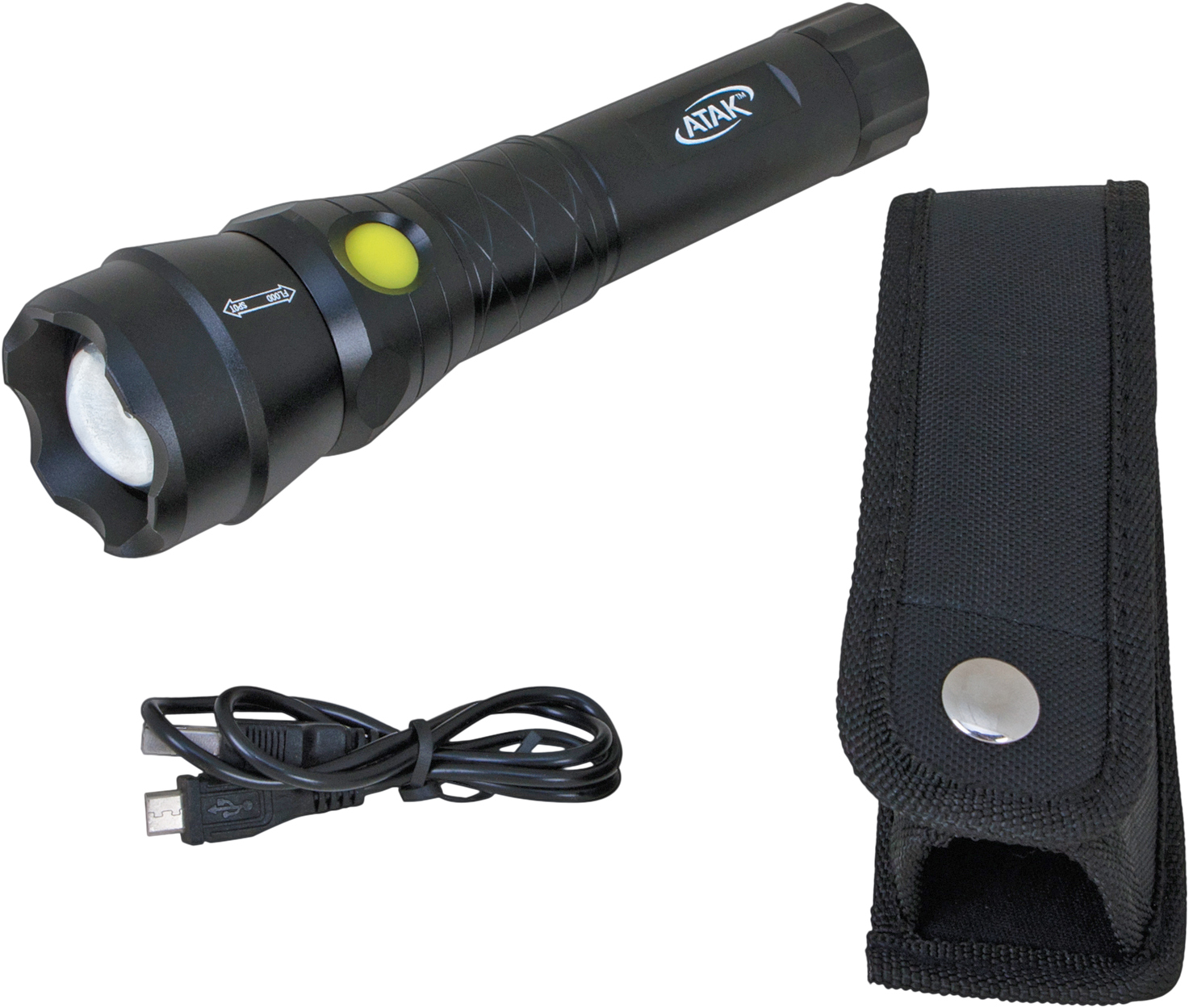 atak flashlight 1000 lumen rechargeable ATAK® RECHARGEABLE LED FLASHLIGHT for Sale