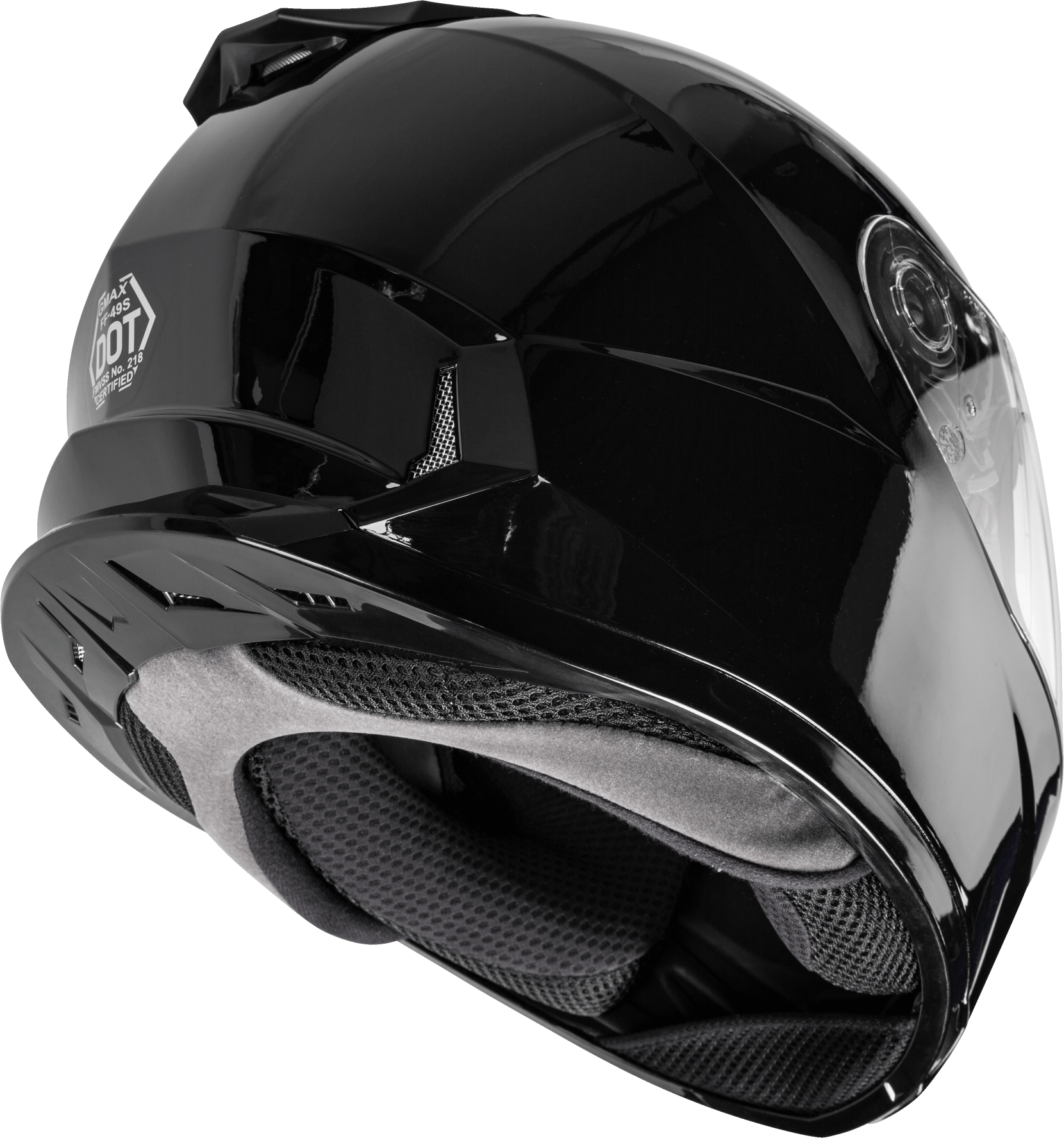 gmax motorcycle helmets shield 38/48/68 HELMET ELECTIC WITH HOLE Ride with or without the peak visor MD-74S Dual Lens Smoke Smoke