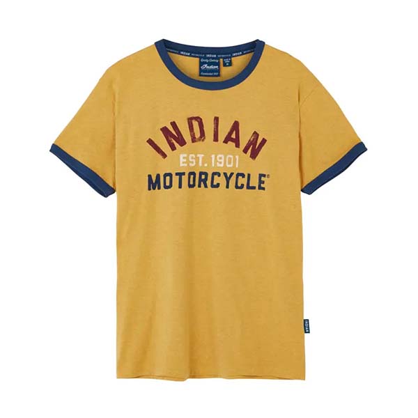1901 Vintage Indian Motorcycle Ringer Tee 1901 Vintage Indian Motorcycle Ringer Tee