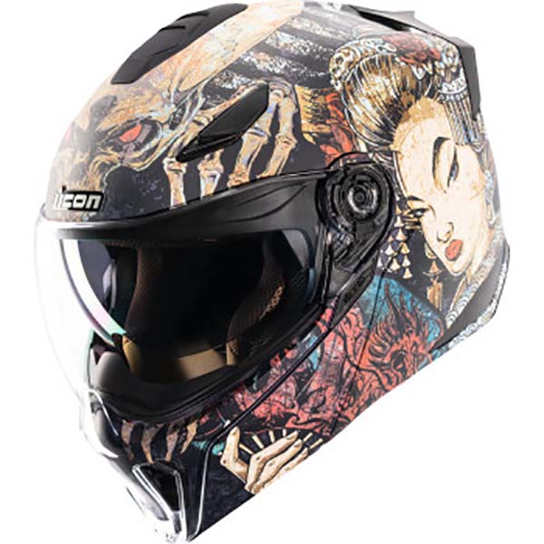 cheap icon helmets sale Threshold Solid Modular Motorcycle Helmet * Handmade composite fiberglass shell Icon Threshold Modular Helmet Gloss