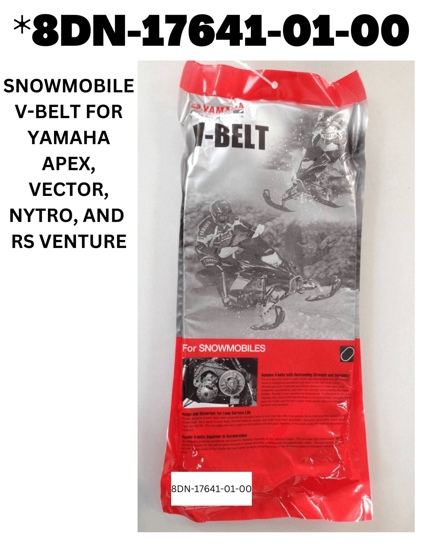 GENUINE YAMAHA VECTOR / NYTRO / APEX / RS VENTURE SNOWMOBILE DRIVE 