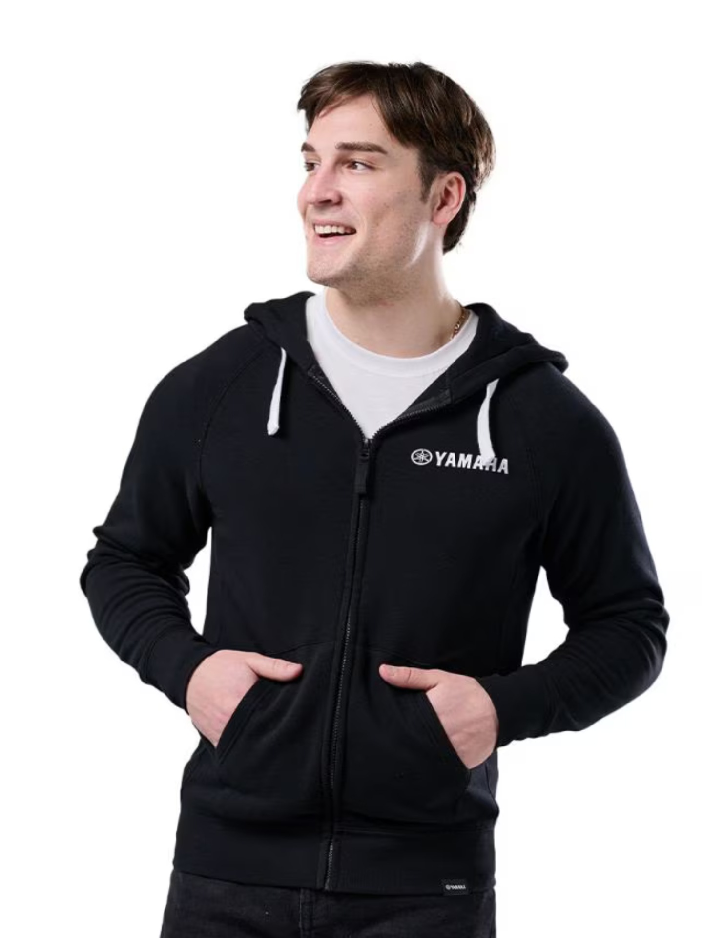YAMAHA Essentials Zip Up Hoodie- Men's BLACK for Sale
