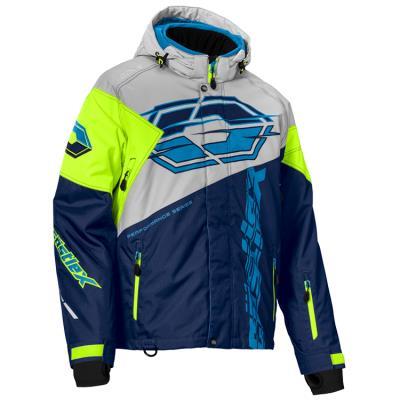 Castle X Code G3 Snowmobile Jacket - Navy/Process Blue/Hi-vis for