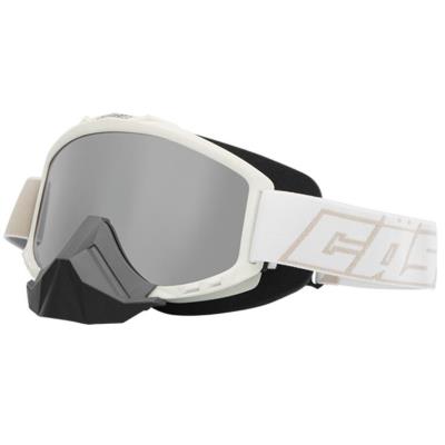 Castle X Force Snowmobile Goggle - Matte White w/ Mirror Silver