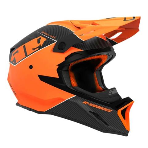 509 Altitude 2.0 Carbon Fiber R-Series Snowmobile Helmet - Orange