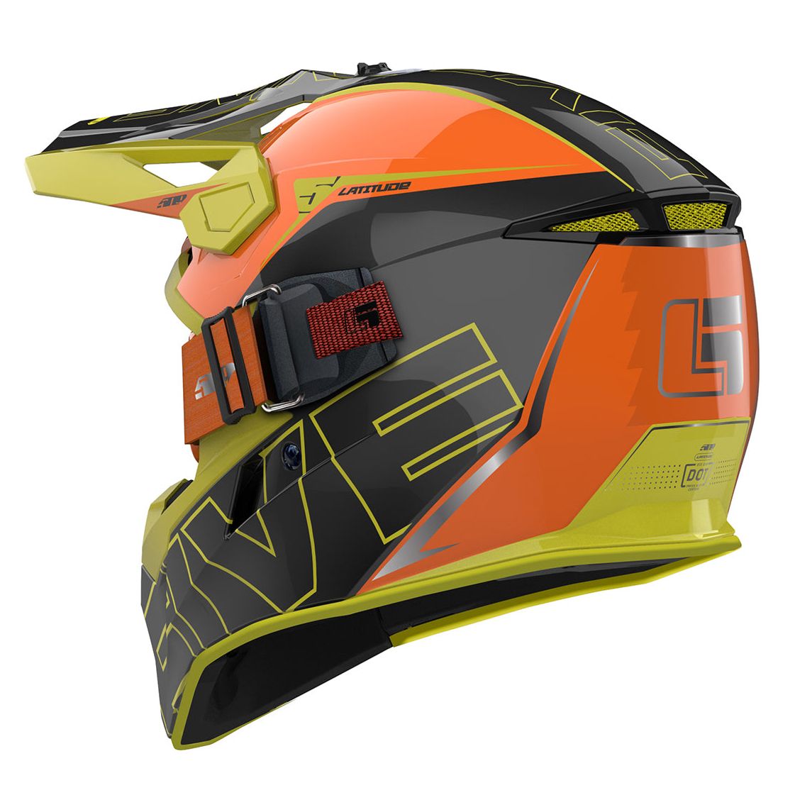 509 Latitude Snowmobile Helmet & Goggle System - Ginger Beast