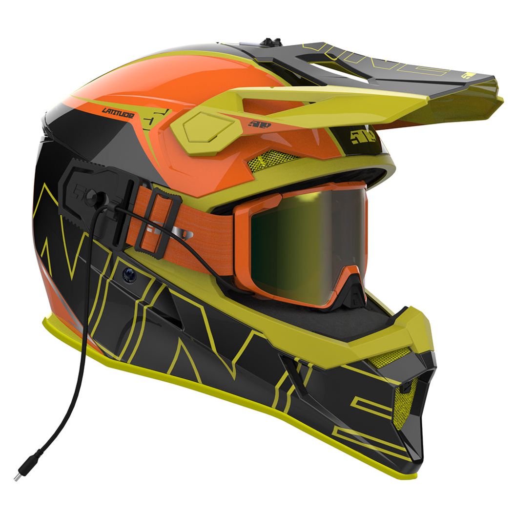 509 Latitude Snowmobile Helmet & Goggle System - Ginger Beast