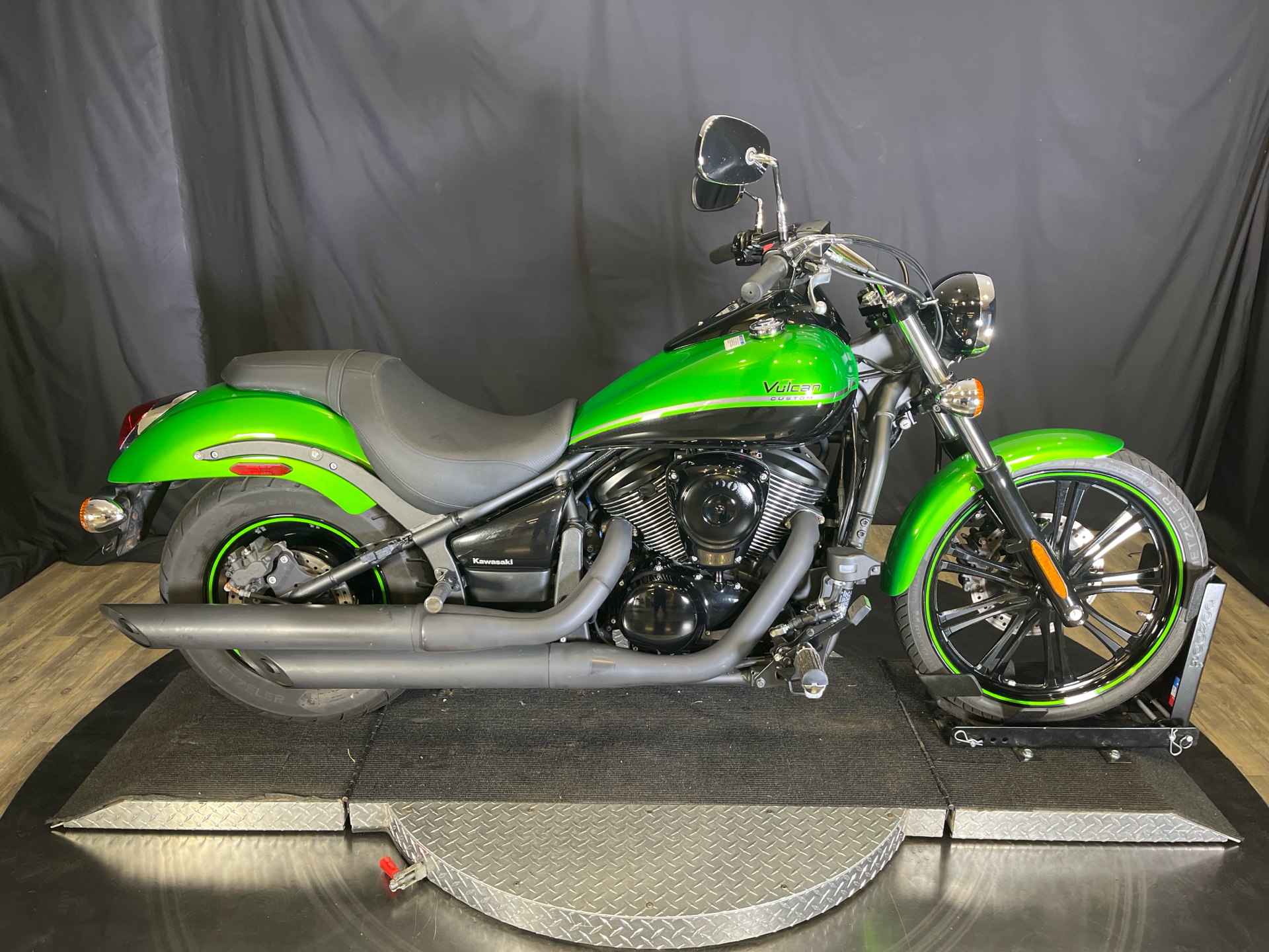 2008 Kawasaki Kawasaki Vulcan 900 Green Used 2008 Kawasaki Vulcan