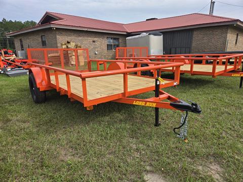 2027 Long Run Trailers 6x12 Pipe Top, 2' Dove 2' Gate