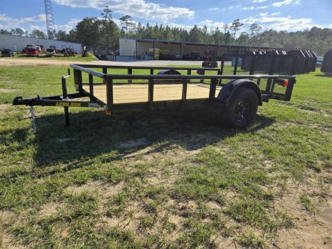 2027 Long Run Trailers 6x12 Pipe Top, 2' Dove 2' Gate