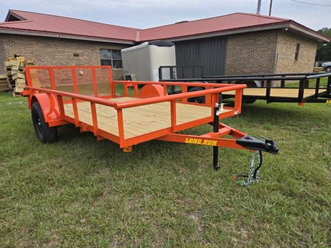 2027 Long Run Trailers 6x12 Pipe Top, 2' Dove 2' Gate