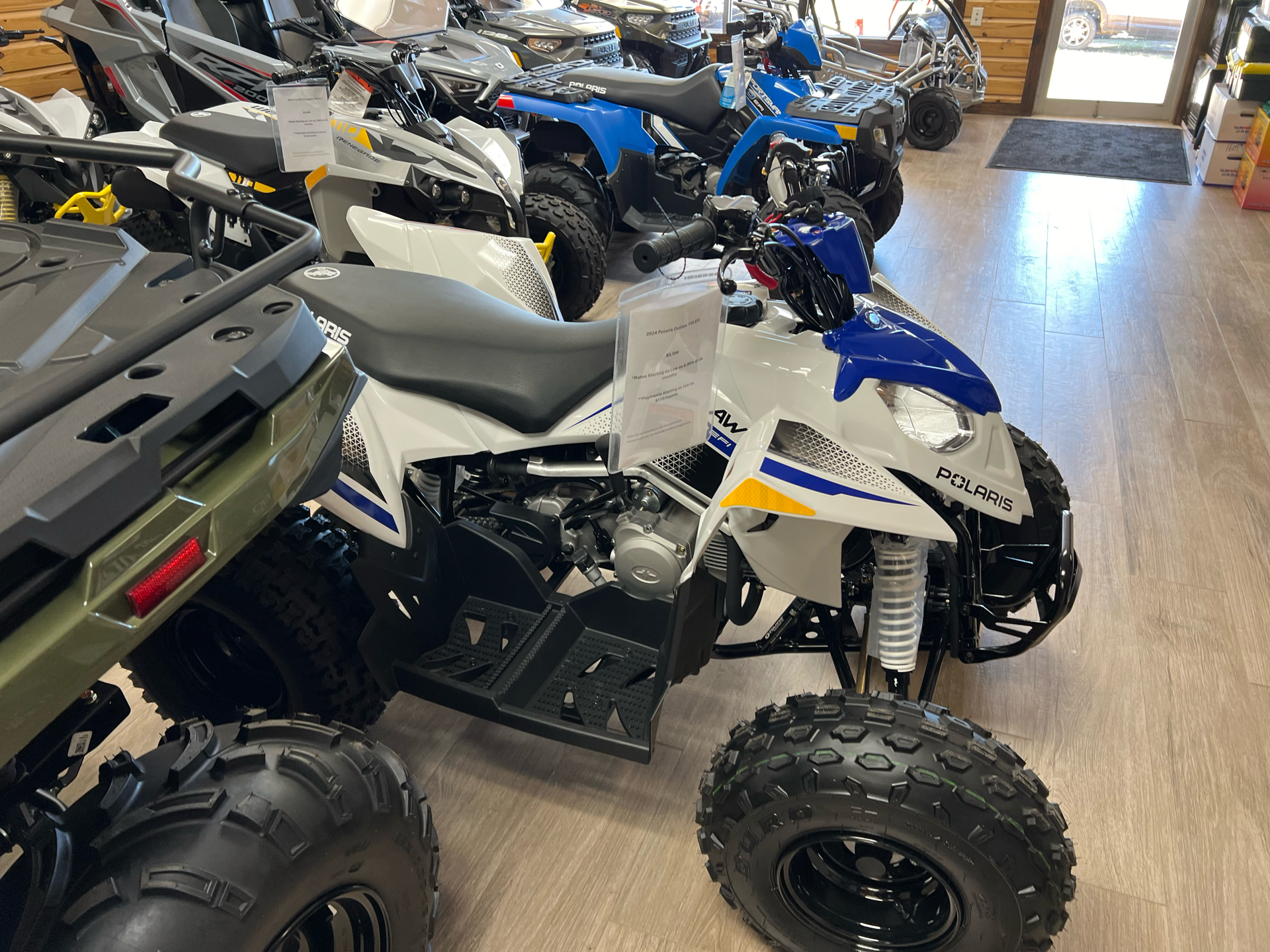 New 2025 Polaris Outlaw 110 EFI | ATVs in Saucier MS
