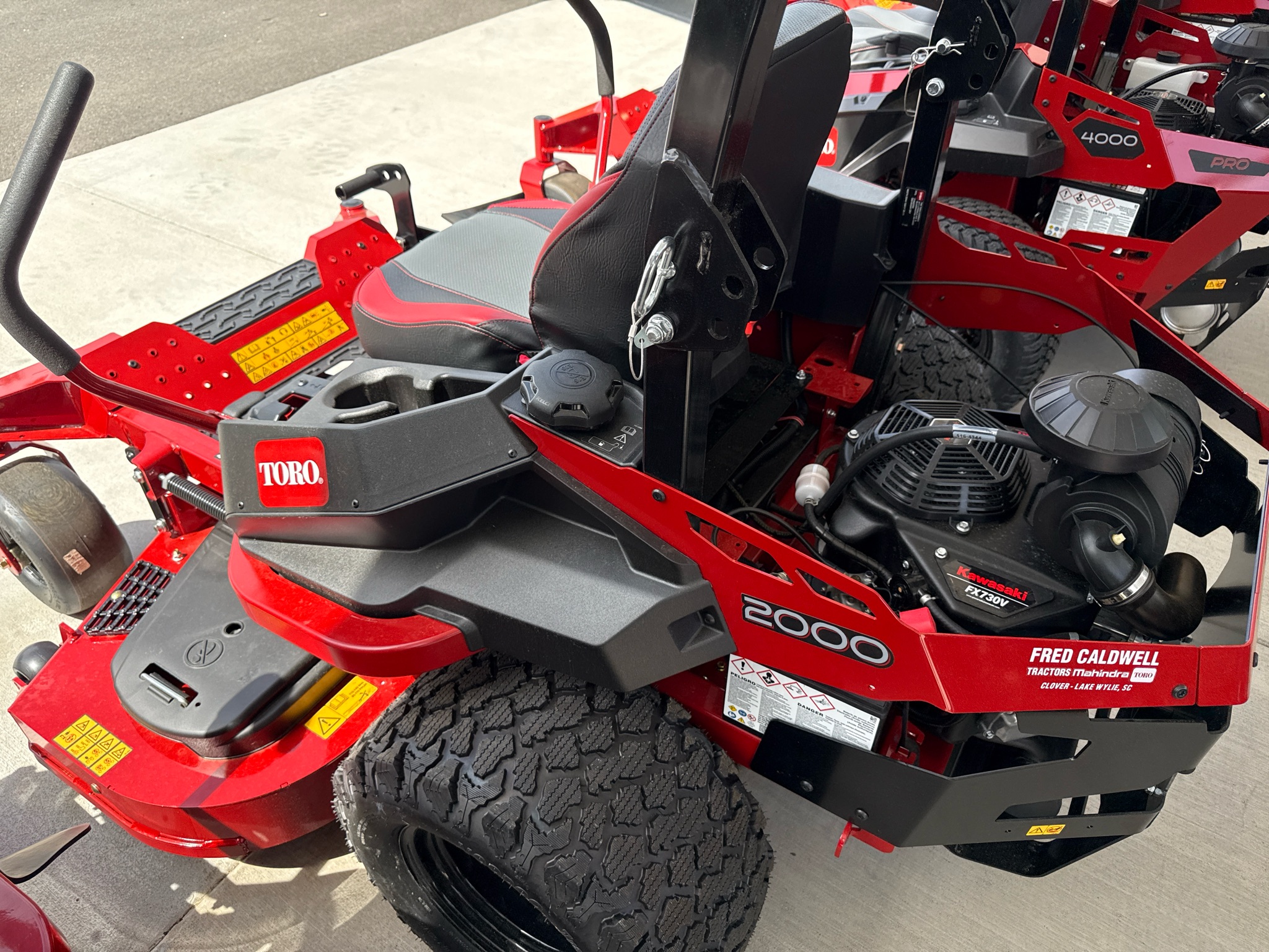 マキノピストnjsファイヤーレッド New Toro Z Master 2000 60 in. Kawasaki FX730V 23.5 hp, Clover SC