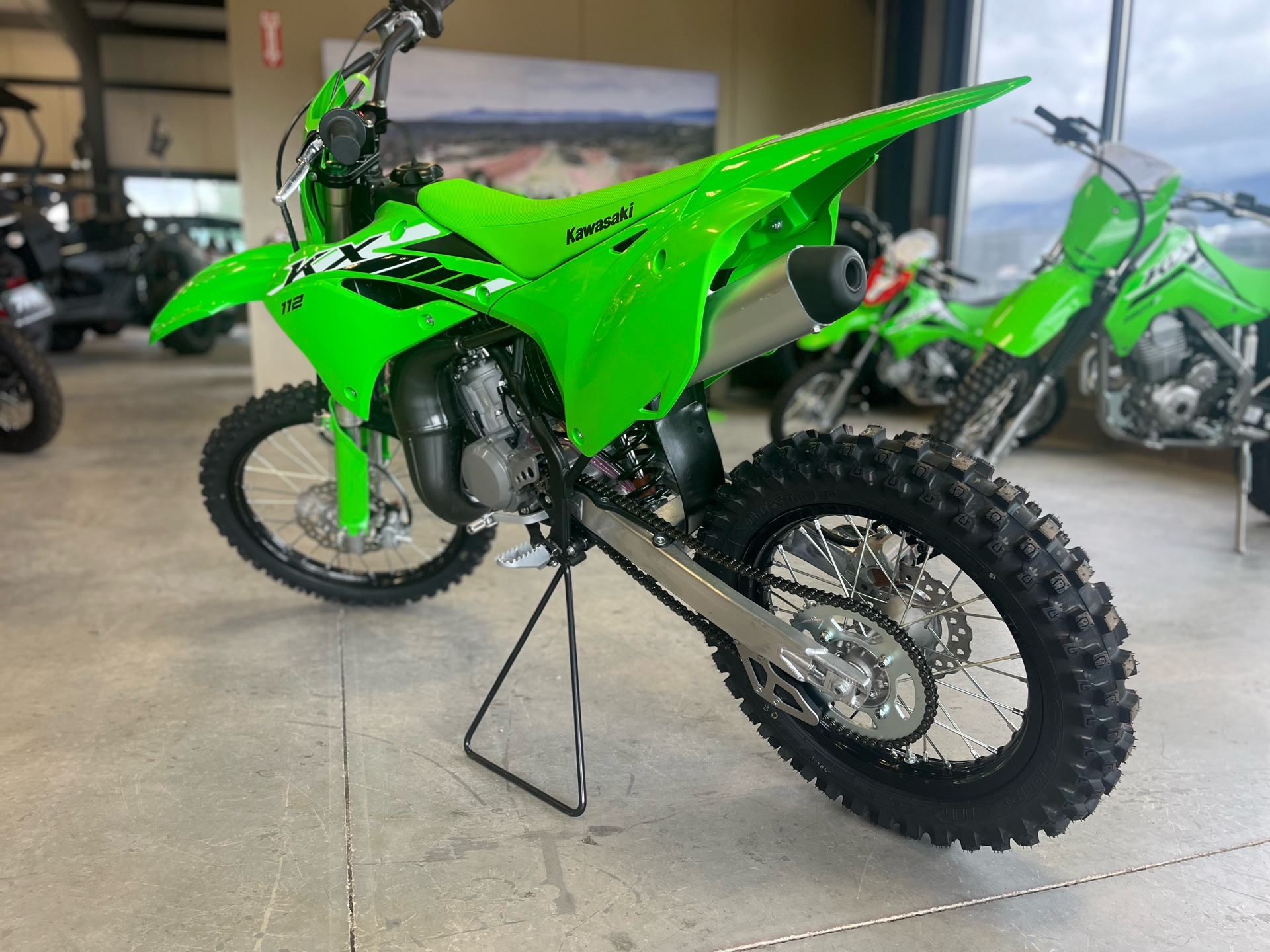 New 2025 Kawasaki KX 112 Lime Green | Motorcycles in Erda UT | K012987