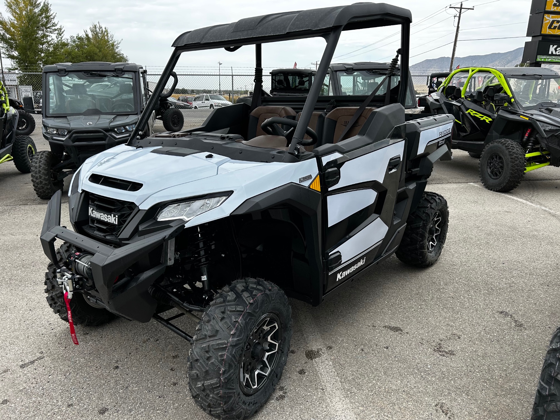 New 2025 Kawasaki RIDGE Ranch Edition Metallic Stardust White