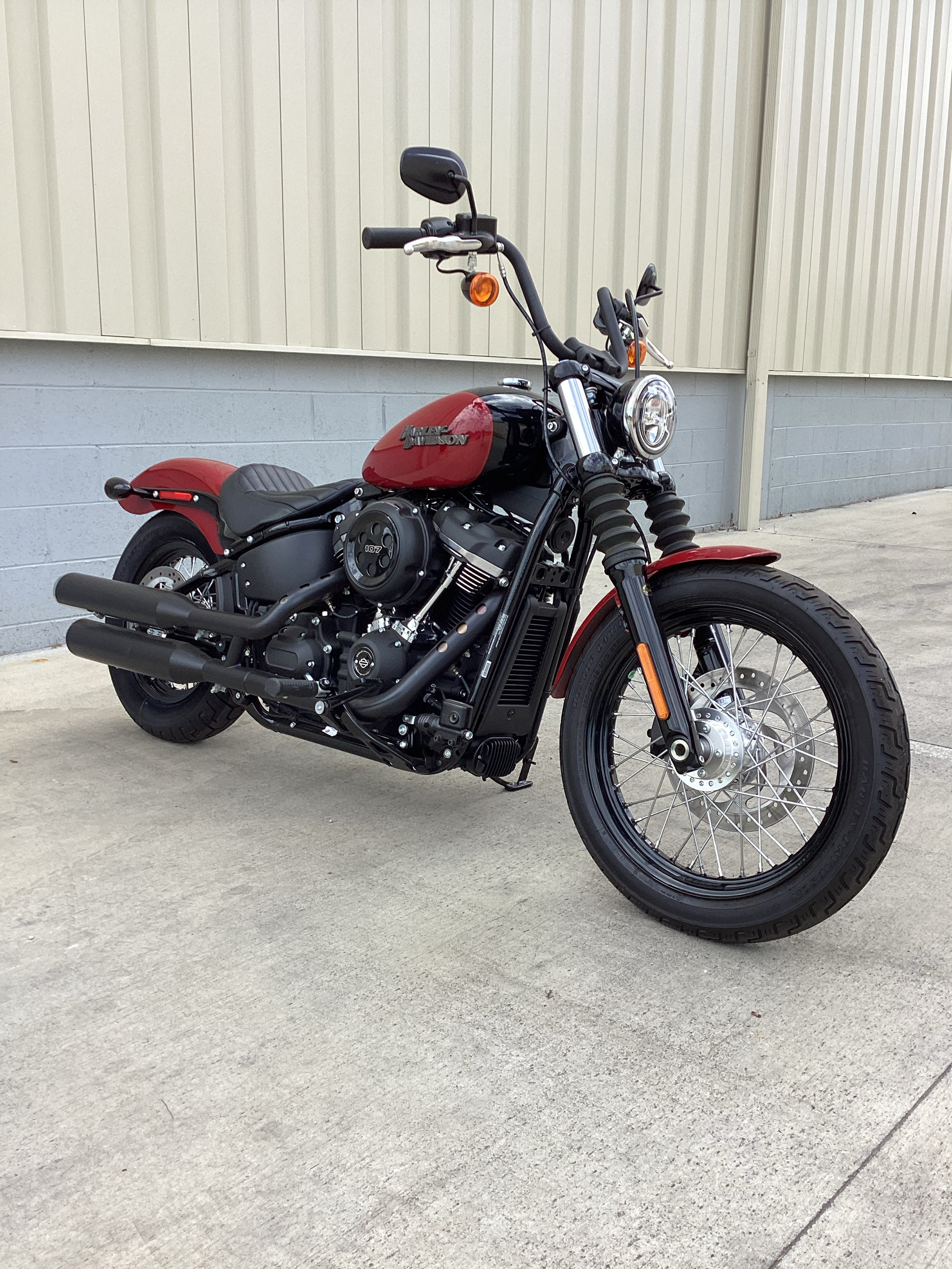 Used 2020 Harley-Davidson Street Bob® Billiard Red Vivid Black