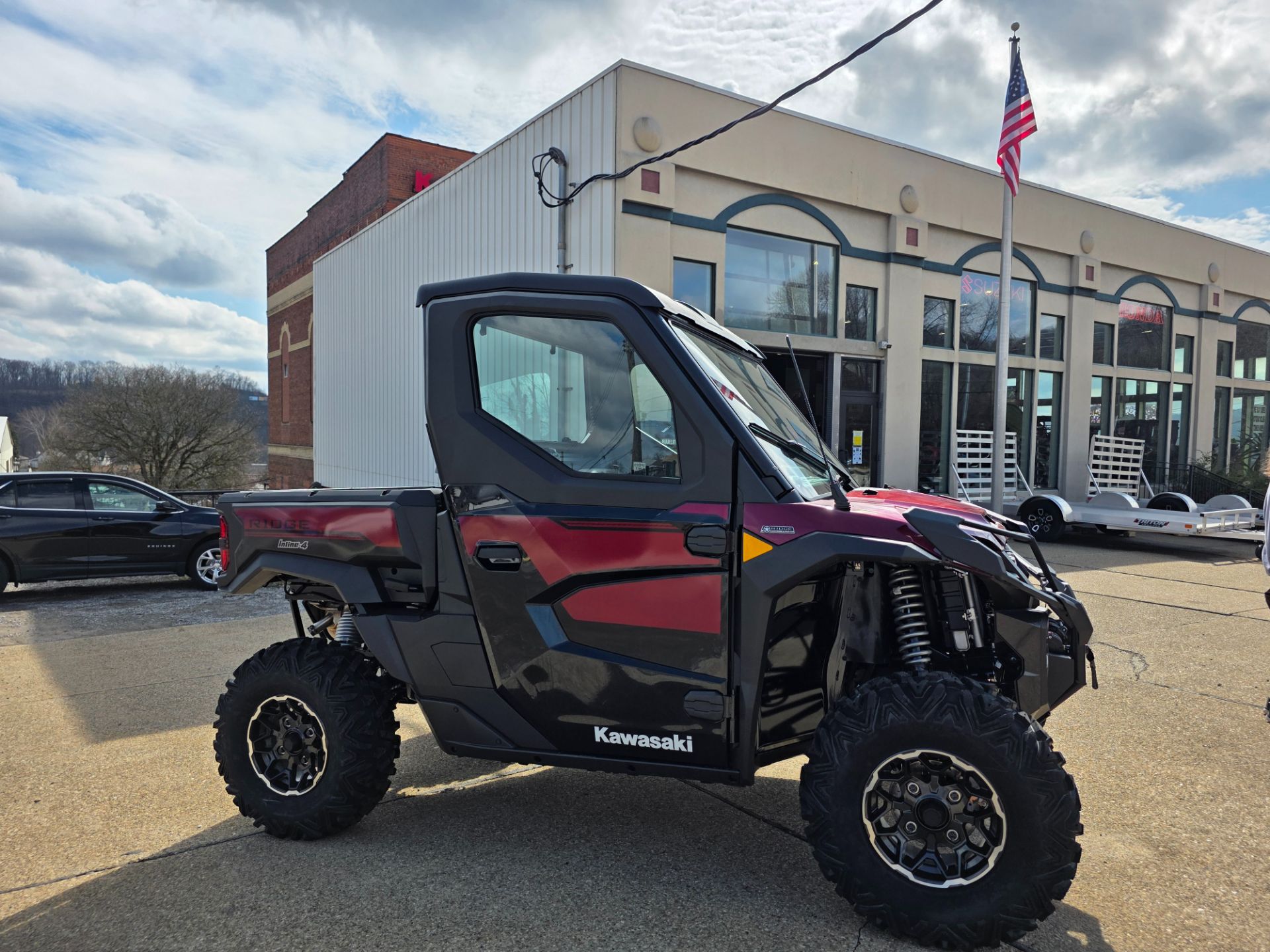New 2026 Kawasaki RIDGE® Platinum Ranch Edition HVAC Metallic Deep