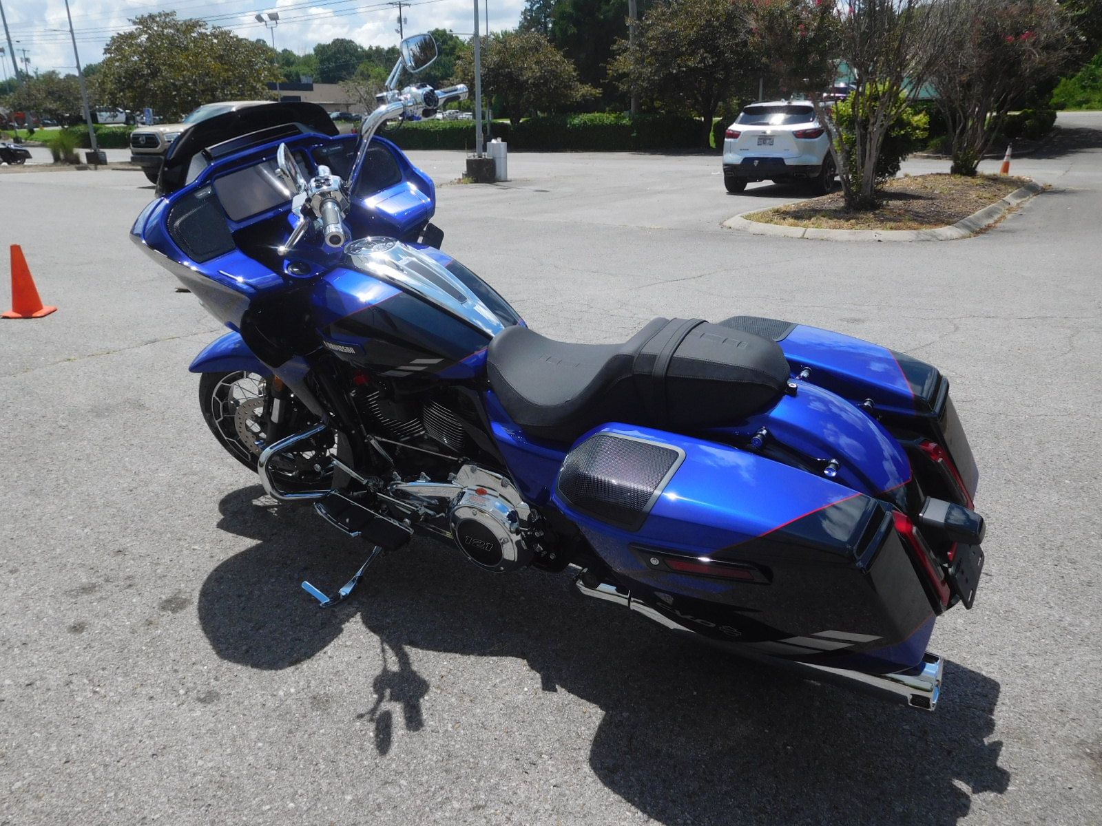 Harley-Davidson タンク 黒/赤/青 1973 Sportster Red/White/Blue