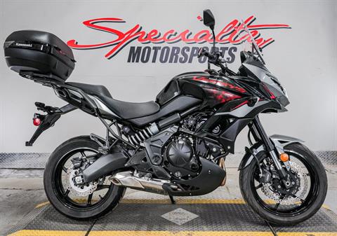 Used 2021 Kawasaki Versys 650 ABS Motorcycles in Sacramento CA KAWA46925 Metallic Moondust Gray Metallic Spark Black